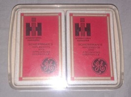 Case IH International Harvester 2 Decks Playing Cards - Sherman&#39;s Dyersv... - £29.40 GBP