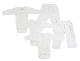 Girl 100% Cotton Infant Long Sleeve Onezies and Track Sweatpants Large - $32.75