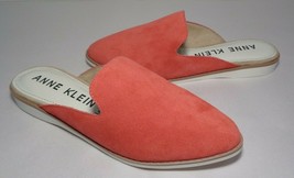 Anne Klein Size 7 M SELINA Coral Suede Slip On Mules Loafers New Women&#39;s Shoes - £78.34 GBP