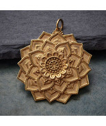 Bronze Lotus Mandala Pendant 34x29mm - $920.66 MXN