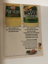 1991 Wesson Canola Oil Vintage Print Ad Florence Henderson pa18 - $5.93