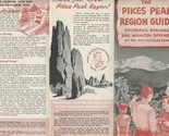 Pikes Peak Region Guide 1956 Sesquicentennial Manitou Springs Colorado S... - $21.78