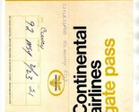 Continental Airlines Ticket Jacket / Gate Pass Tulsa Houston New Orleans... - £13.94 GBP