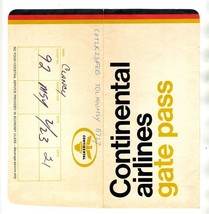 Continental Airlines Ticket Jacket / Gate Pass Tulsa Houston New Orleans 1970&#39;s - £13.90 GBP