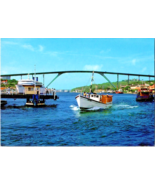 Postcard  St Anna Bay Pontoon Bridge Netherlands Antilles 5.5 x 3.5 Inches - £4.59 GBP