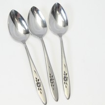Oneida Rose Shadow Community Teaspoons 6&quot; Stainless  Lot of 3 - $182.48 MXN