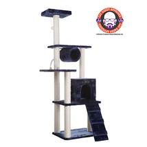 Armarkat 71&quot; Navy Multi-Level Cat Tower with Sisal Scratching Posts - £253.36 GBP