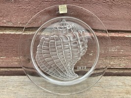 VTG 1972 LALIQUE Limited Edition Annual Christmas Crystal Plate Glass - $39.55
