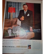 Vintage Lord Calvert Mr. Walter T. Shirley Print Magazine Advertisement ... - $8.21 CAD
