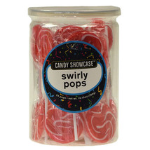 Candy Showcase Swirly Pops (24x12g) - Red and White - $24.99