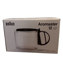 Braun Aromaster 12C Glass Replacement Coffee Carafe KFK12 Open Box Germany  - £18.39 GBP