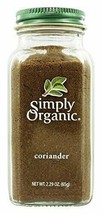 Simply Organic Coriander Seed Ground ORGANIC 2.29 oz. Bottle - £9.12 GBP