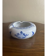 Antique Da Qing Qianlong  China Porcelain Red Stamp Ashtray/Trinket Dish - $28.04