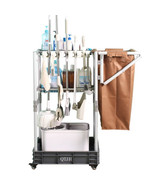Janitorial cart Housekeeping cart Cleaning Cart on Wheels - $10,195.28 MXN
