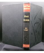 Rex Stout BLACK ORCHIDS Vintage Hardcover Edition Nero Wolfe Front Page ... - $22.49