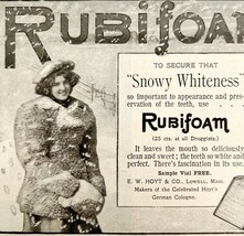 Rubifoam Mouthwash 1897 Advertisement Victorian Snowy Whiteness Dental D... - €17,28 EUR