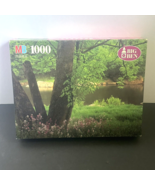 MB 1000 Piece Puzzle Big Ben &quot;Cook Forest State Park&quot; 1996 New/Sealed - $281.97 MXN