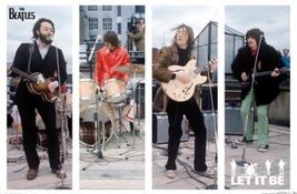 Beatles Music Poster Art Print Metal Sign 12X8in Vintage Drawing s - $24.74