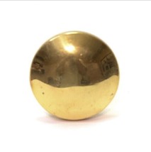 Vintage Metal Brass Tone Knob Round Drawer Cabinet Cupboard Pull Handle 7/8&quot; - £3.79 GBP