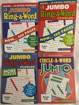 Lot 4 Kappa Jumbo Ring-A-Word Word Circle Search Seek Puzzle Books 2022 2023 - £18.79 GBP