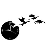 Magic Flying Angry Fantasy Dragon Wall Clock Abstract Gothic Fairytale D... - £34.38 GBP