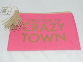 Mary Square 7961 Pink Gold Zipper Tassel Crazy Town Pouch image 2