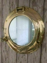 12&quot; Porthole Mirror - Nautical Maritime Wall Decor- Ship Brass Cabin Window Gift - $75.85