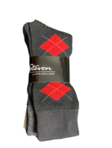 Argyle Steven Land Set of 3 Socks $29 Mens Casual Shoe size 7-12 Vintage - £9.18 GBP