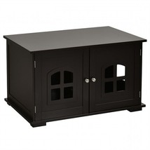 Dark Brown Modern Large Ventilated Private Divider Cat Litter Box - £211.78 GBP