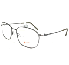 Nike Eyeglasses Frames 8181 070 Shiny Gunmetal Gray Square Full Rim 54-1... - $74.59