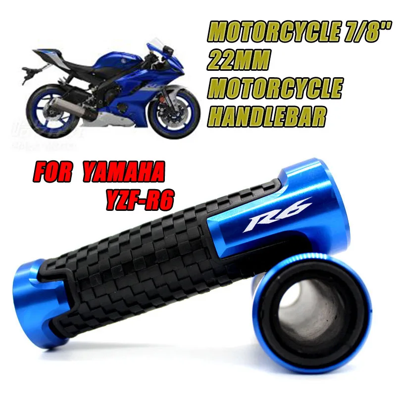 For Yamaha YZF-R6 YZFR6 Yzf R6 New Design 7/8&#39;&#39; 22mm Motorcycle Knobs Anti-Skid - £14.03 GBP+