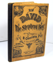 David the Shepherd Boy A Sacred Cantata in Ten Scenes Antique Music Book 1882 - £27.85 GBP