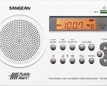 Sangean PR-D9W AM/FM/Weather Alert Rechargeable Portable Radio, White - $74.99
