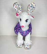 Build A Bear Snow Magic Glisten Reindeer Plush Glitter Snowflake Stuffed... - £18.12 GBP