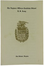 1952 U.S. Army 6th Engineer Officer Candidate Class Graduation Pamphlet Booklet - £11.16 GBP