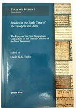Studies in the Early Text of the Gospels and Acts by David Taylor 2013 Hardcover - £20.30 GBP