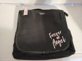 Victoria&#39;s Secret Womens Black Forever And Angel Travel Makeup Bag One Size - £19.17 GBP