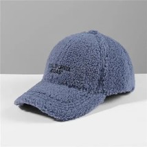 Embroidered Letter Baseball Cap Women&#39;s Autumn And Winter Casual Warm Hat Show F - £10.27 GBP