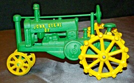 Old Vintage Cast Iron John Deere Tractor AA20-2176b Vintage Collectible - £79.89 GBP
