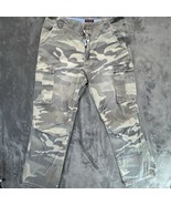 Cremieux Mens CAMO TRAVEL CARGO UTILITY PANTS 34X32 Army Outdoor - $68.37 CAD