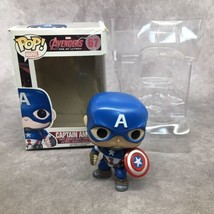 Funko Pop! Marvel Avengers 67 Captain America Bobble-Head Opened Box Has Damage - £6.05 GBP