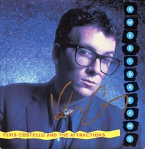 Elvis Costello Signed 45 rpm Record Cover Live Recording - £154.97 GBP