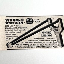 Wham O Sportsman Hunting Slingshot 1953 Advertisement Pest Varmint DWEE10 - $28.05 CAD