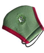 Unisex Light Green Red Protective Face Mask For Kids Washable Mouth Cover - $170.30 MXN