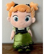 Disney Store FROZEN Princess Anna Young Toddler 12&quot; Plush Stuffed Toy So... - $303.15 MXN