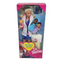 Vintage 1995 Dr Doctor Barbie Doll W 3 Babies Mattel # 14309 New Sealed Box - £37.36 GBP