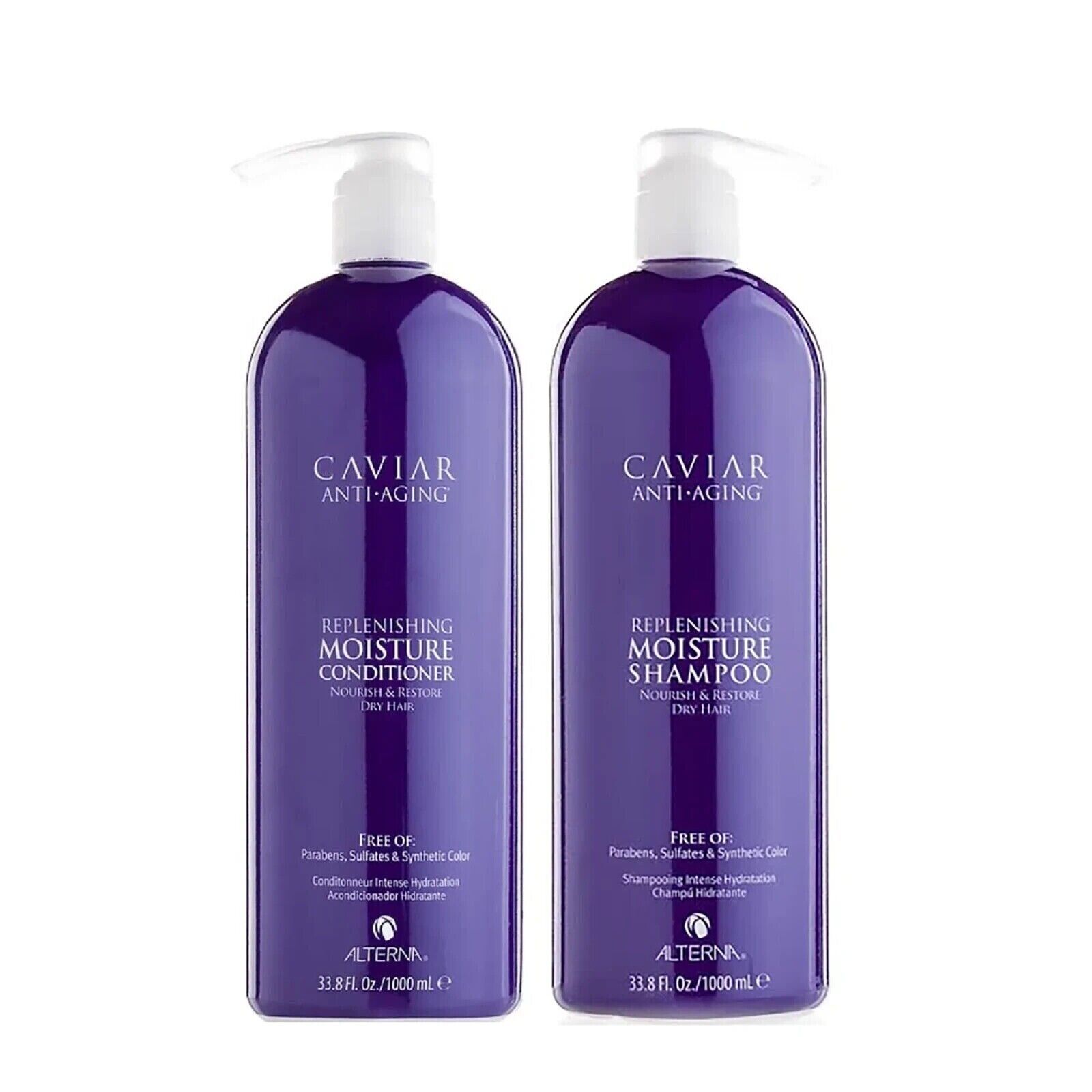 Alterna Caviar Anti-Aging Replenishing Moisture Shampoo & Conditioner Liter duo