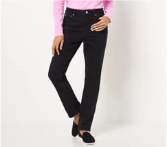 Candace Cameron Bure Pacific Denim Straight Leg Jeans (Black, Plus 32) A462259 - £18.54 GBP