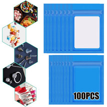 100Pcs Smell Proof Mylar Foil Bags 3&quot; X 5&quot; Zip Seal Food Grade Resealable Pouch - £15.76 GBP