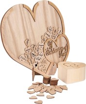 Rustic Wedding Guest Book Alternative, Wooden Heart Box Sign-In Farmhous... - $555.35 MXN